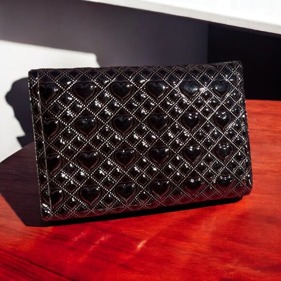 Dark Heart Retro Small NEW Card Wallet ID Card Holder Never Used Deadstock - Picture 2 of 16